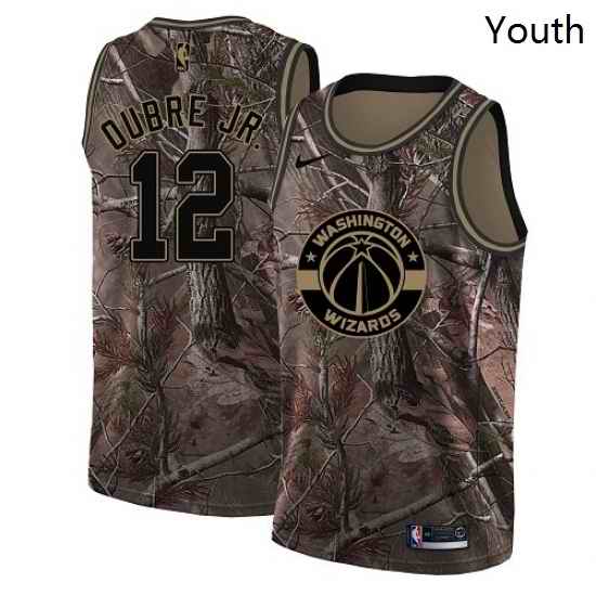 Youth Nike Washington Wizards 12 Kelly Oubre Jr Swingman Camo Realtree Collection NBA Jersey